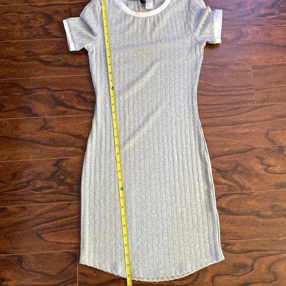 Divided Grey ribbed jersey dress size 6 - Picture 6 of 7
